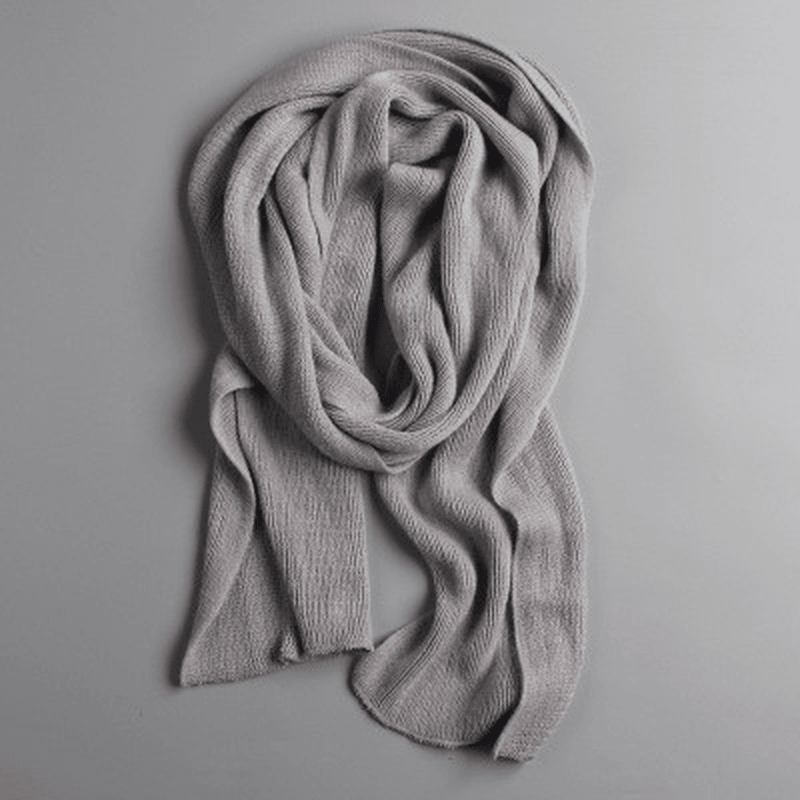 Fasjonable Dame Pure Color Varm Cashmere Skjerf