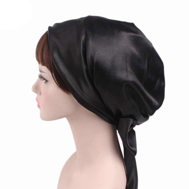 Satin Med Trykk Ribbon Bue Turban Hat