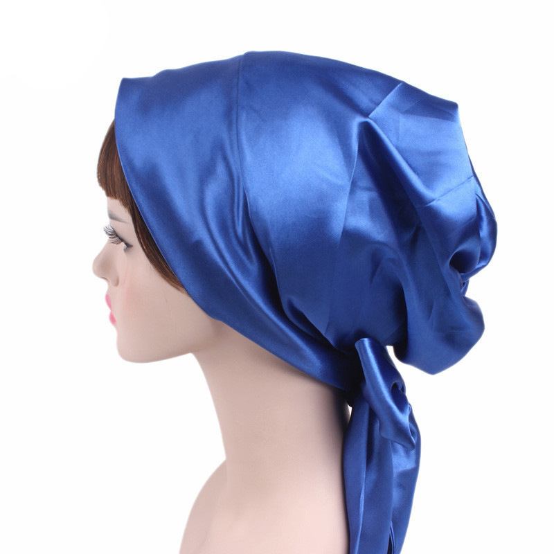 Satin Med Trykk Ribbon Bue Turban Hat