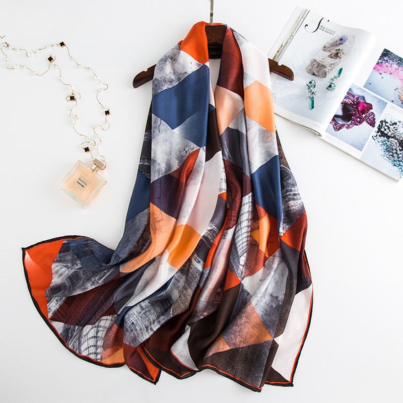 Shade Herringbone Long Silke Scarf Silke Scarf