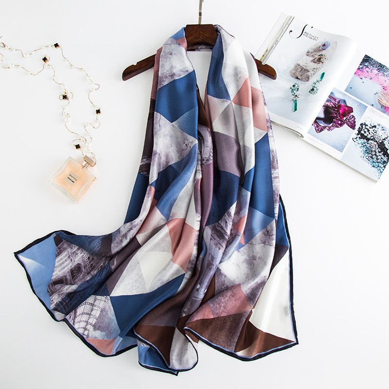 Shade Herringbone Long Silke Scarf Silke Scarf