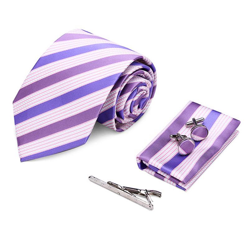 Herre Business Arrow Tie Sett Slips Clips Mansjettknapper Tørkle Gift Series