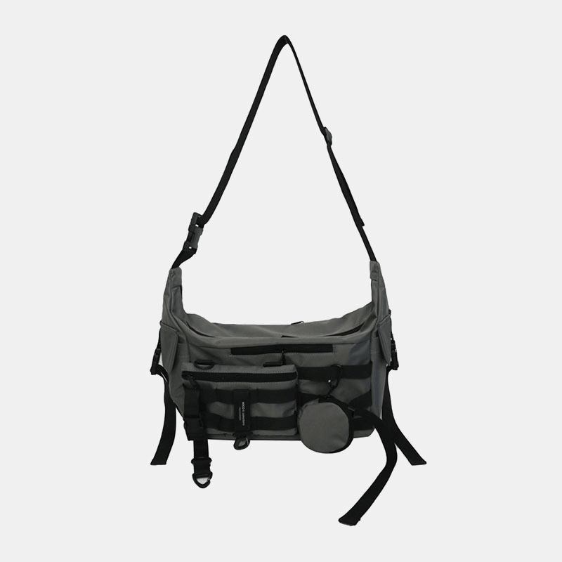 3 Stk Menn Nylon Dumpling Shape Tre-i-ett Kul Stilig Sports Hippie Veske Crossbody Veske Skulderveske Hobo Bag