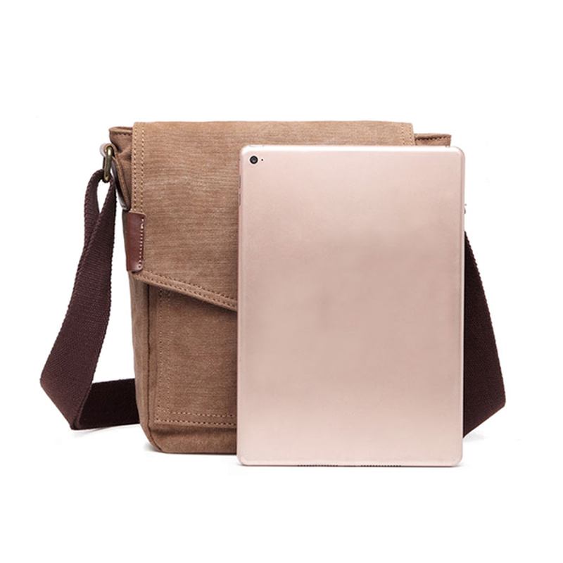 Canvas Leisure Skulderveske Messenger Veske For Menn