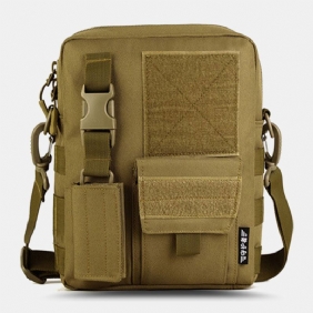 Herre Camo Pattern Multifunction Stor Kapasitet Utendørs Reise Taktisk Veske Crossbody Veske Skulderveske Firkantet Veske