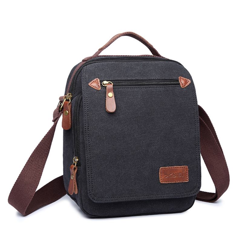 Herre Lerretsveske Ipad Veske Outdoor Crossbody Bag