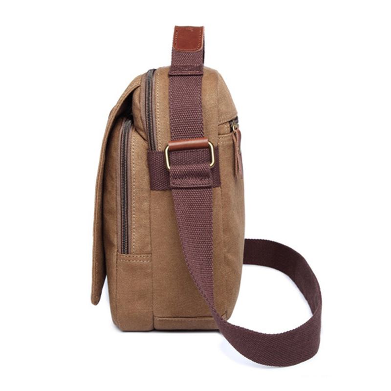 Herre Lerretsveske Ipad Veske Outdoor Crossbody Bag