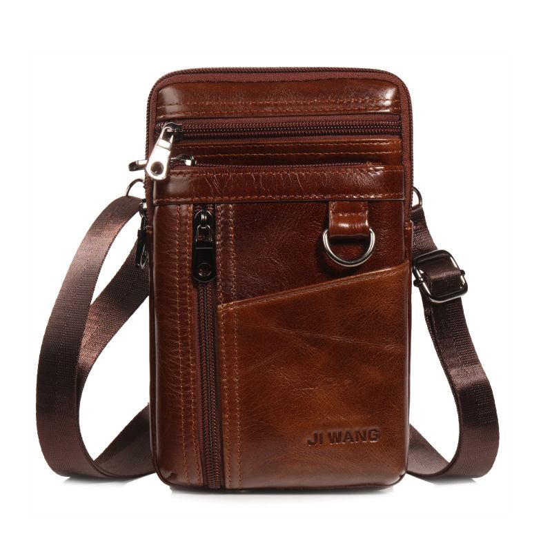 Kuskinn Multifunksjons Midjeveske Vintage Crossbody-veske