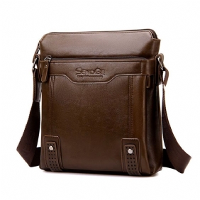 Menn Business Messenger Veske Solid Crossbody Skulderveske