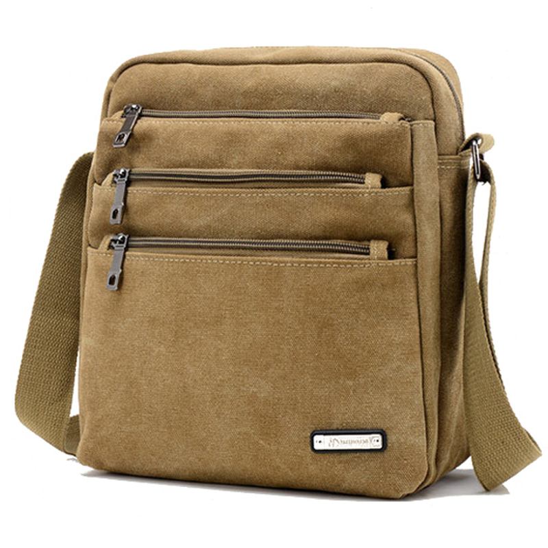 Menn Canvas Outdoor Leisure Crossbody-vesker