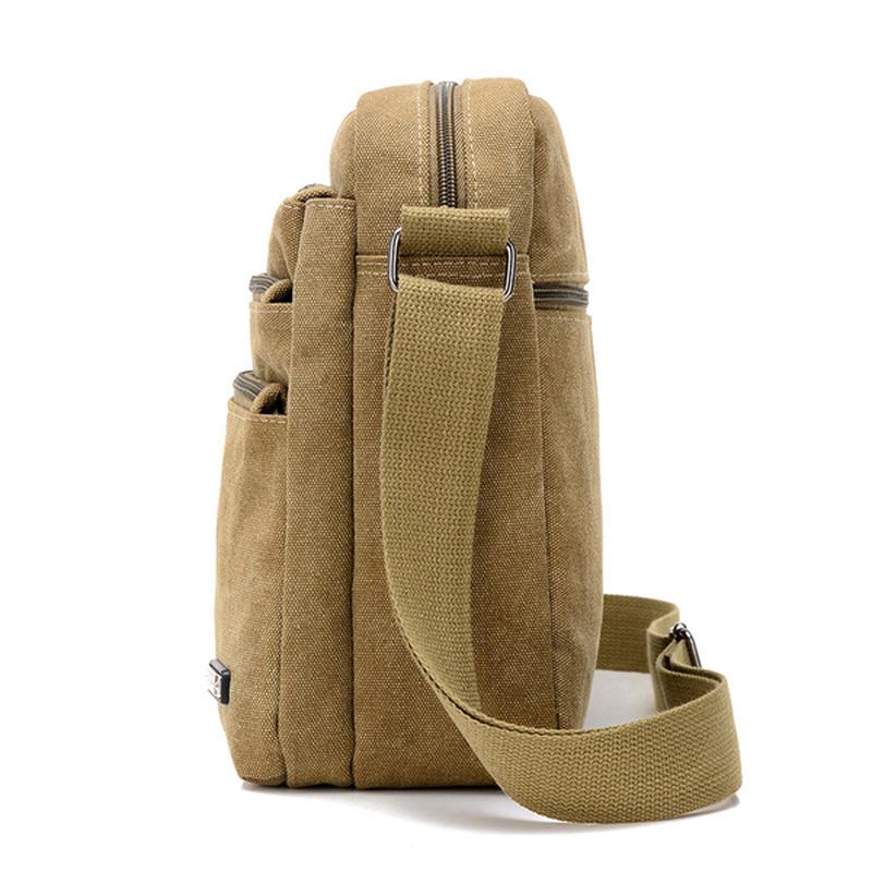 Menn Canvas Outdoor Leisure Crossbody-vesker