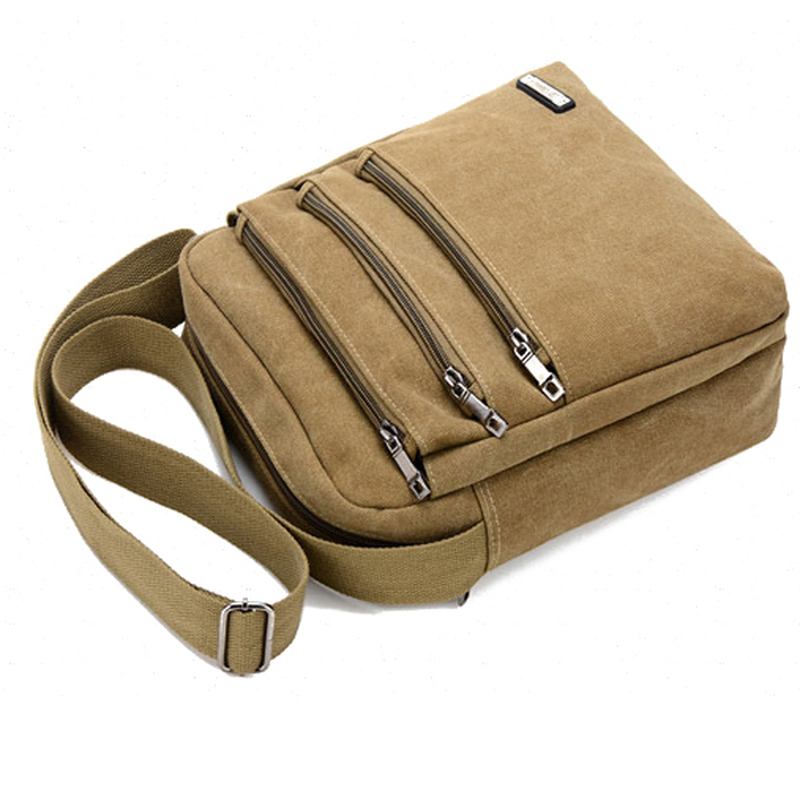 Menn Canvas Outdoor Leisure Crossbody-vesker