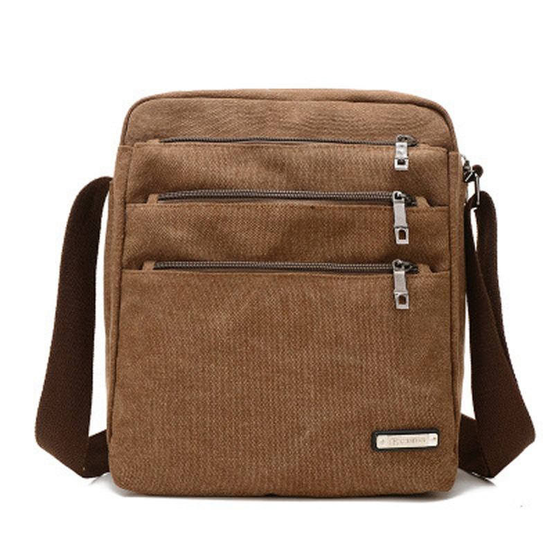 Menn Canvas Outdoor Leisure Crossbody-vesker