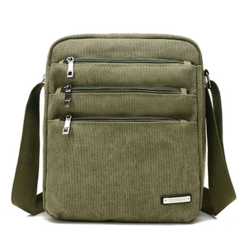 Menn Canvas Outdoor Leisure Crossbody-vesker