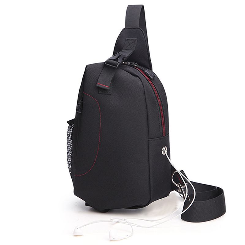 Menn Canvas Outdoor Sport Multifunksjonell Crossbody Bag