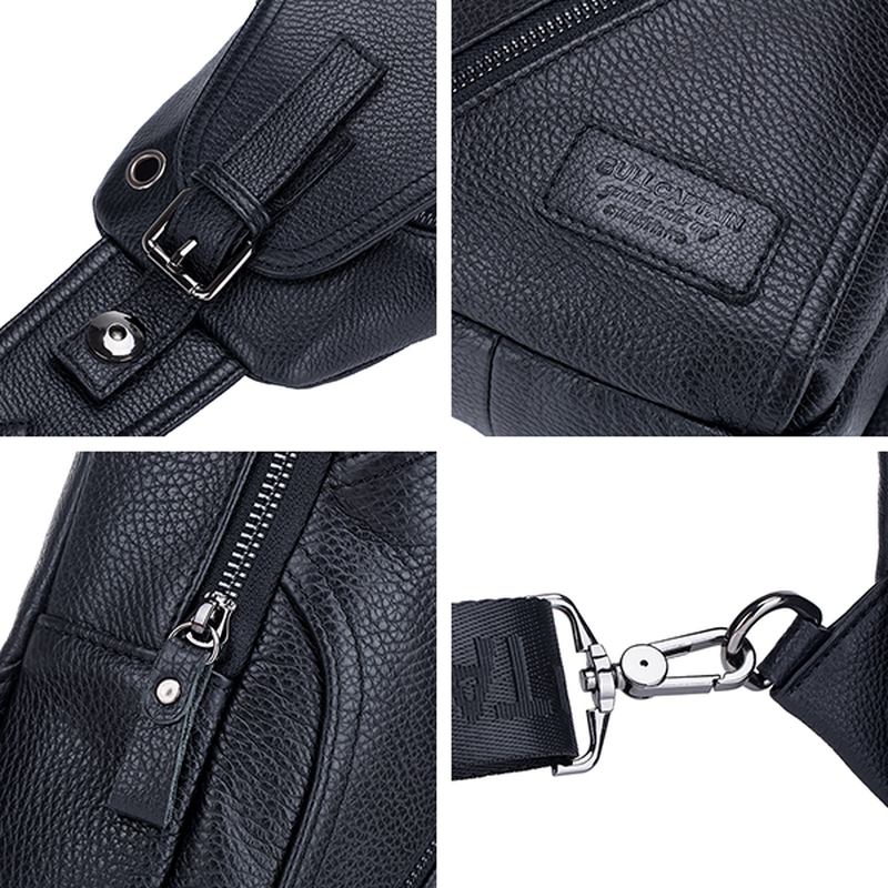 Menn Ekte Skinn Alligator Mønster Skulderveske Leisure Business Crossbody Veske Koffert