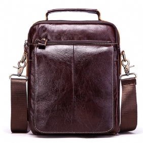 Menn Ekte Skinn Business Fritids Vintage Bag