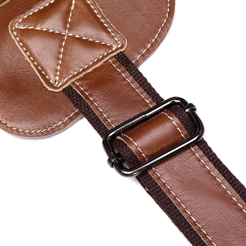 Menn Genuine Leather Sling Veske Business Fritids Outdoor Chest Crossbody Veske For Ipad Mini