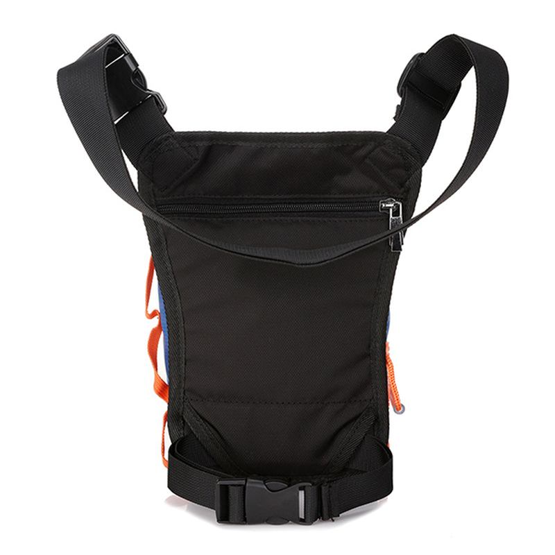 Menn Kvinner Nylon Drop Leg Veske Motorsykkel Riding Sport Belte Midje Fanny Pack Crossbody Skulderveske