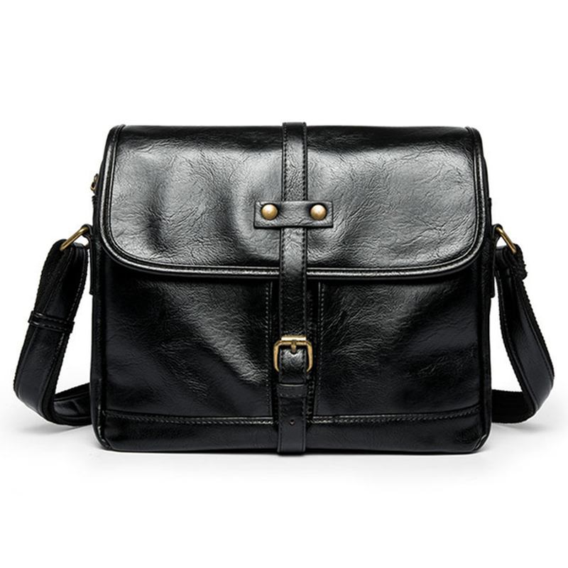 Menn Minimalistisk Retro Fritids Messenger Skulder Crossbody Bag