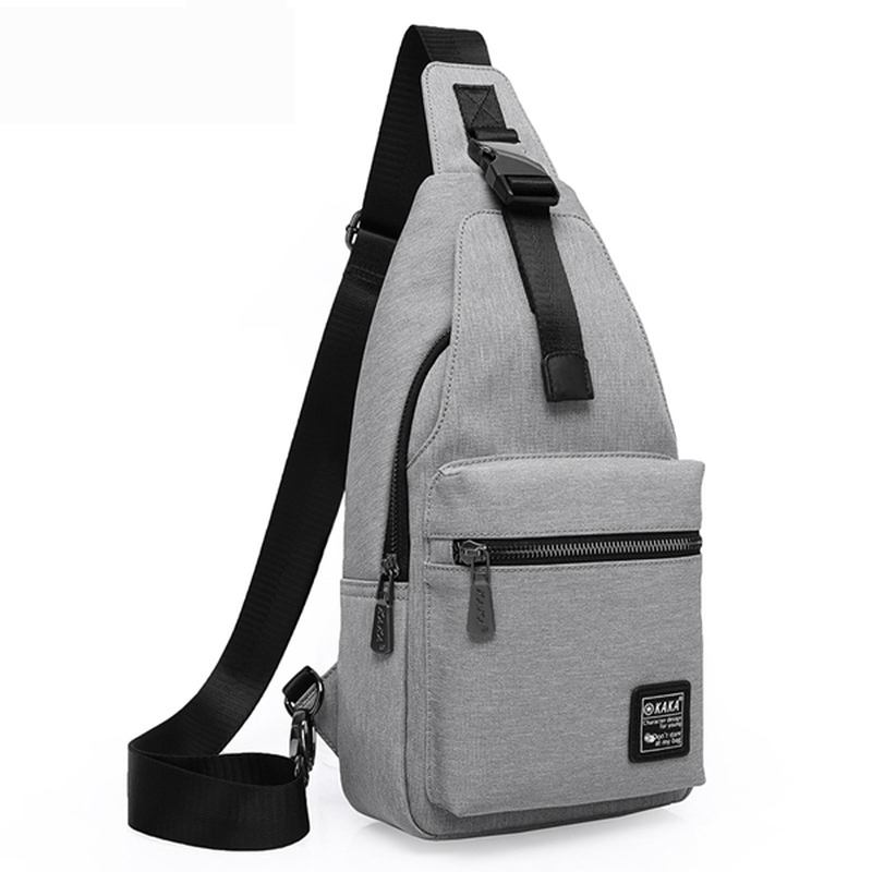 Menn Mote Chest Pack Stor Kapasitet Swagger Veske Crossbody Reiseveske