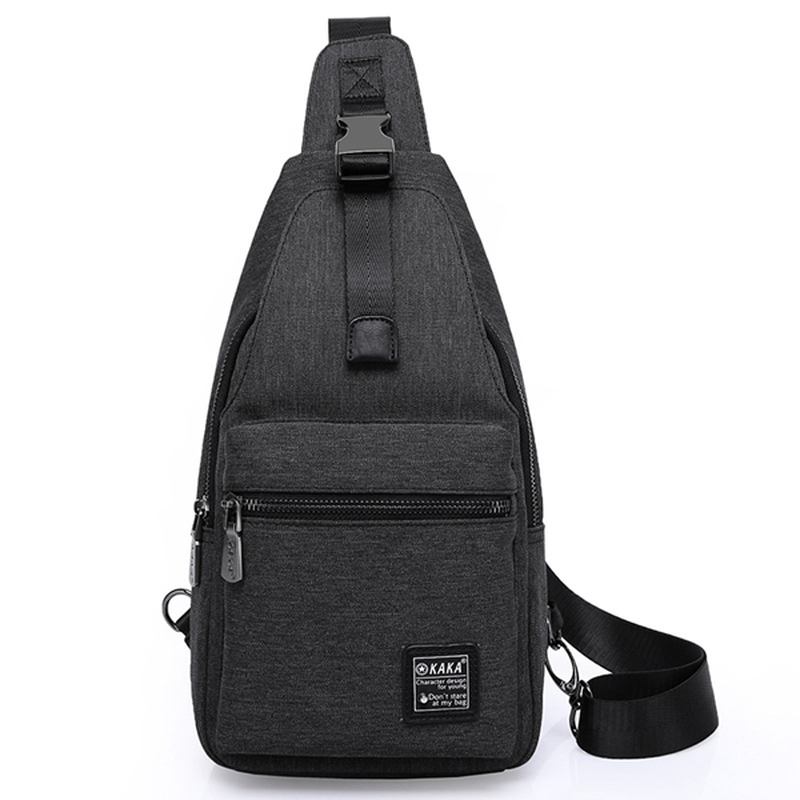 Menn Mote Chest Pack Stor Kapasitet Swagger Veske Crossbody Reiseveske