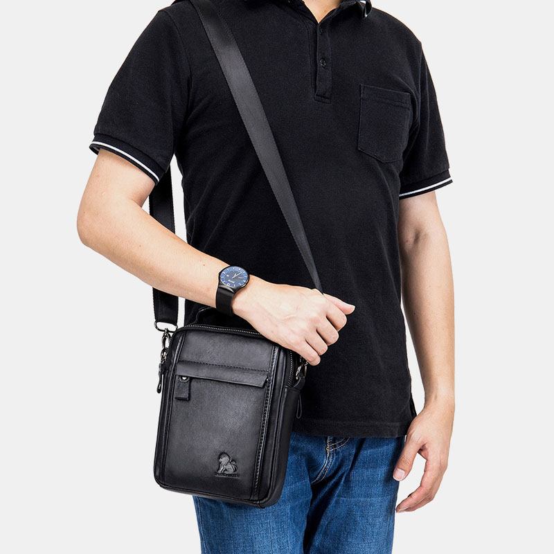 Menn Mote Crossbody Multifunksjonell Skulderveske Håndveske