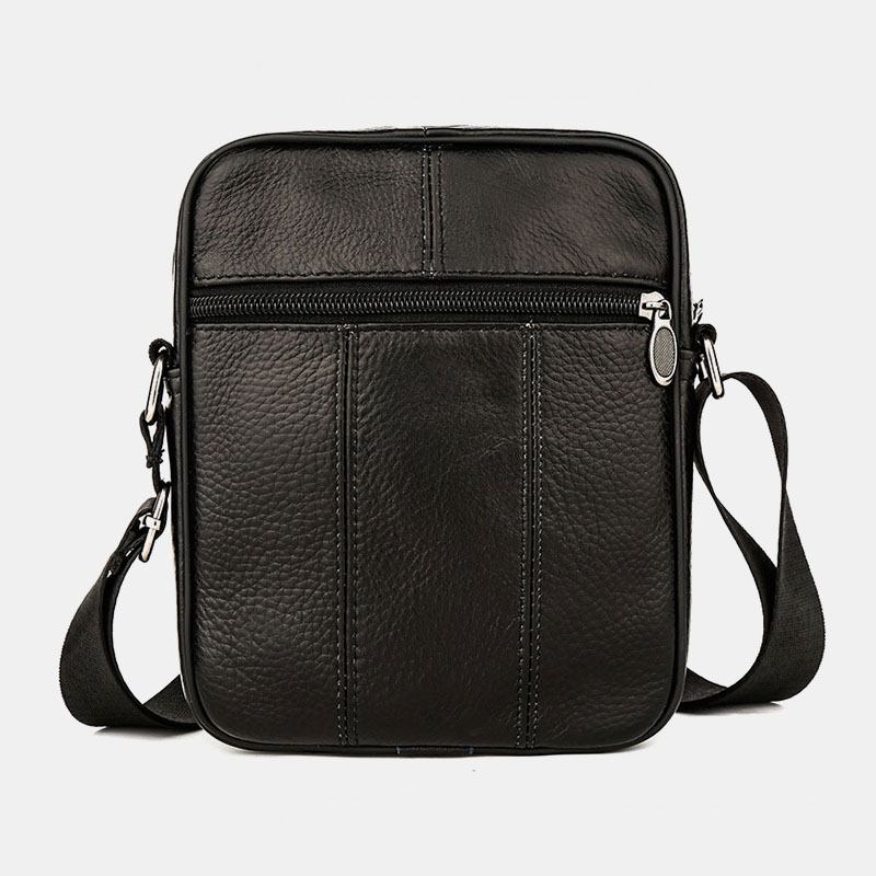 Menn Multi-pocket Anti-theft First Layer Kuskinn Crossbody Bags Retro Stor Kapasitet Lett 6.5 Tommers Phne Veske Messenger Veske Håndveske