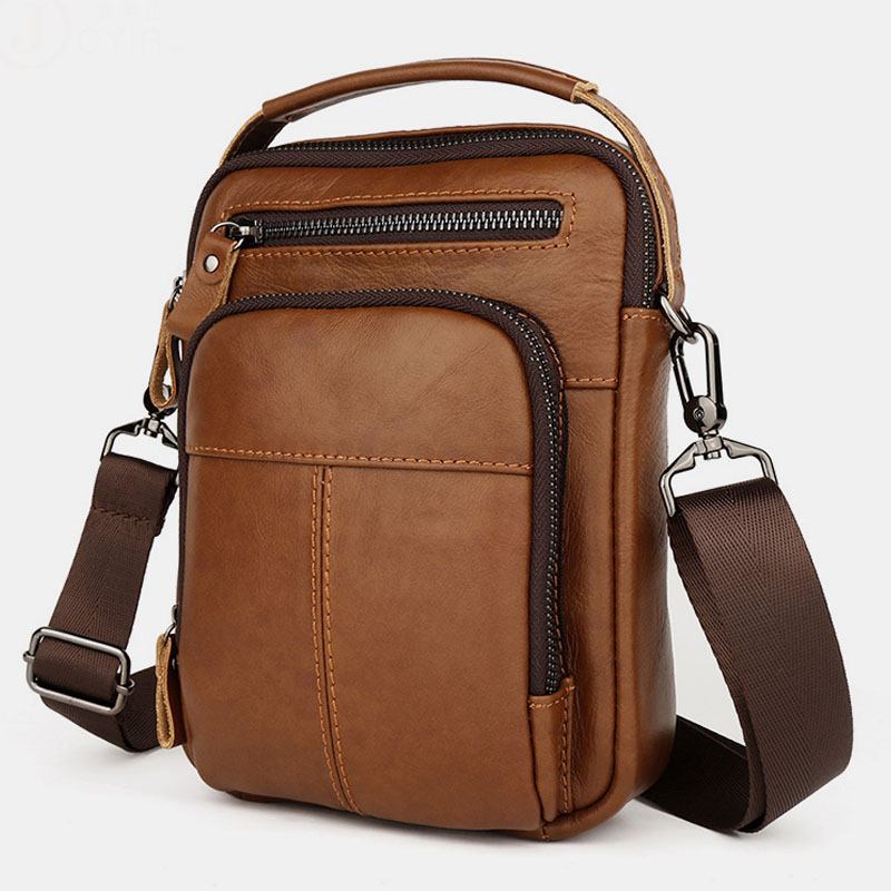 Menn Multi-pocket Retro 6.5 Tommers Telefonveske Midjeveske Rygg Anti-tyveri Lommedesign Crossbody-vesker Belteveske