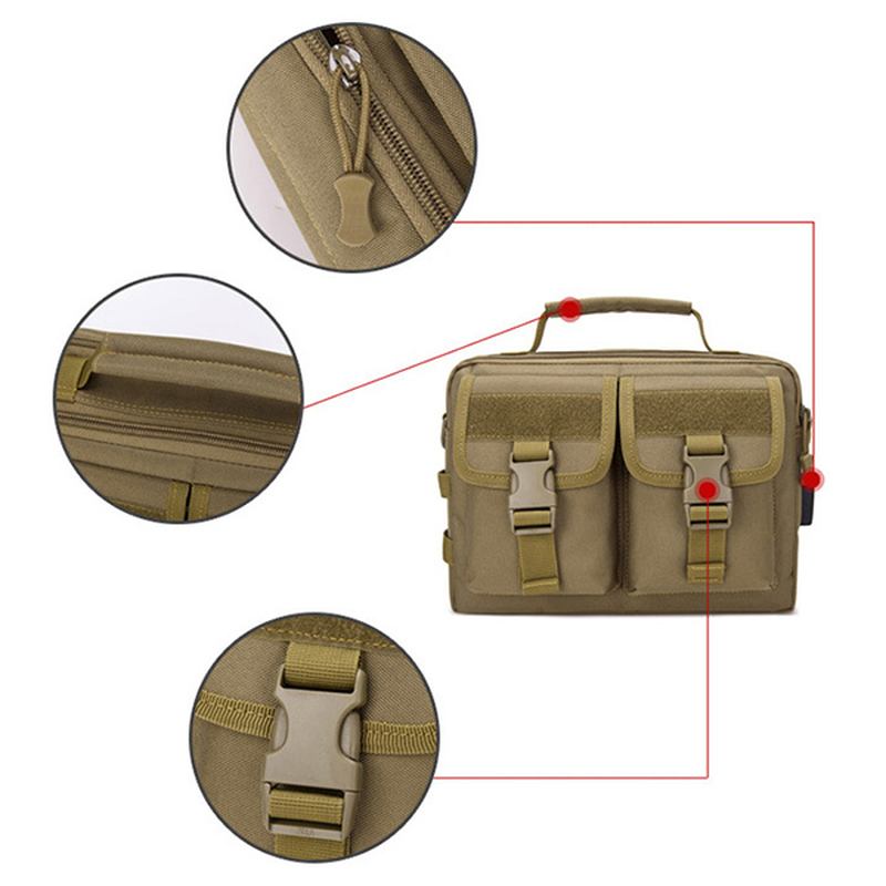 Menn Ny Canvas Tactical Camo Fritids Crossbody Bag