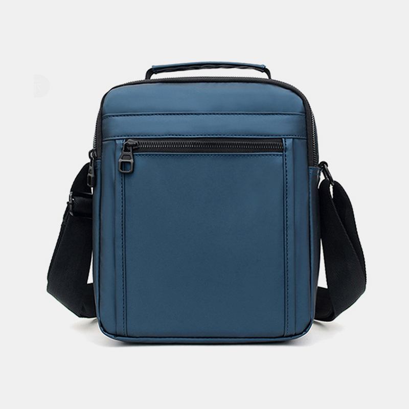 Menn Nylon Lett Vekt Uformell Utendørs Reiser Multi-carry Skulderveske Crossbody Bag