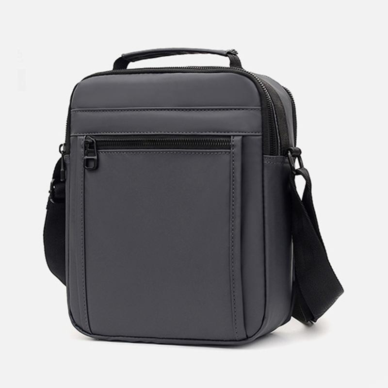 Menn Nylon Lett Vekt Uformell Utendørs Reiser Multi-carry Skulderveske Crossbody Bag