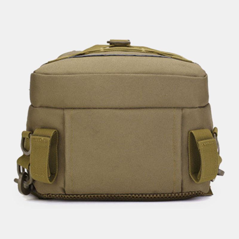 Menn Oxford Camo Multifunksjon Vanntett Utendørs Sport Ridning Taktisk Skulderveske Crossbody Veske Brystveske