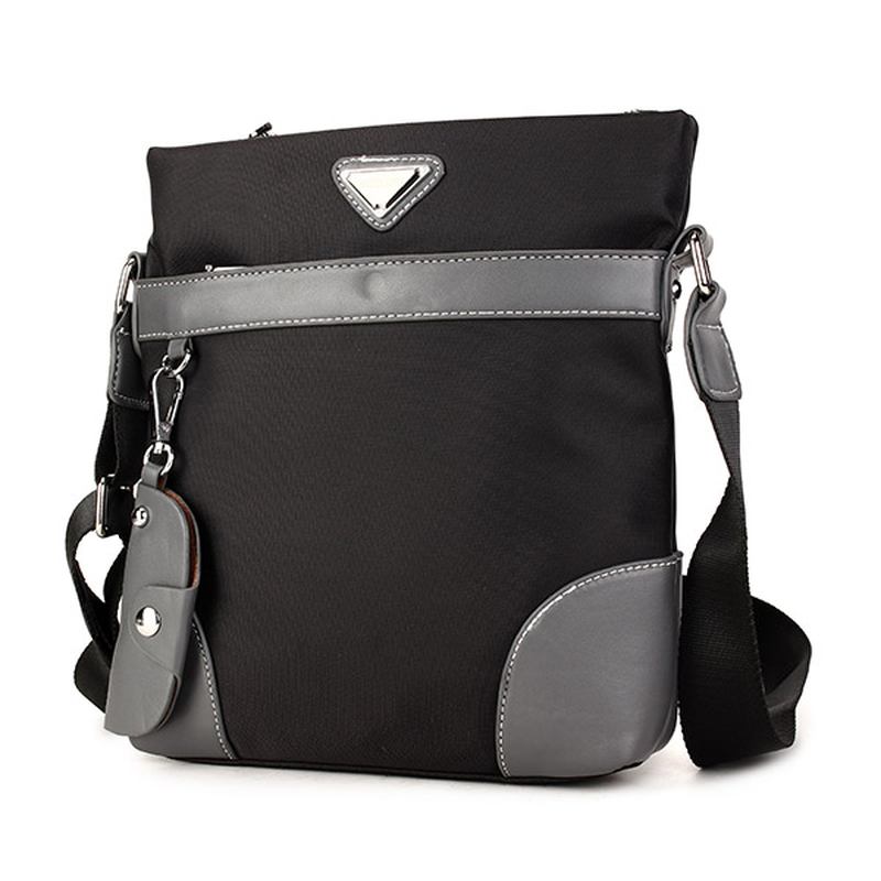 Menn Oxford Leisure Crossbody Veske Business Skulderveske Nøkkelring