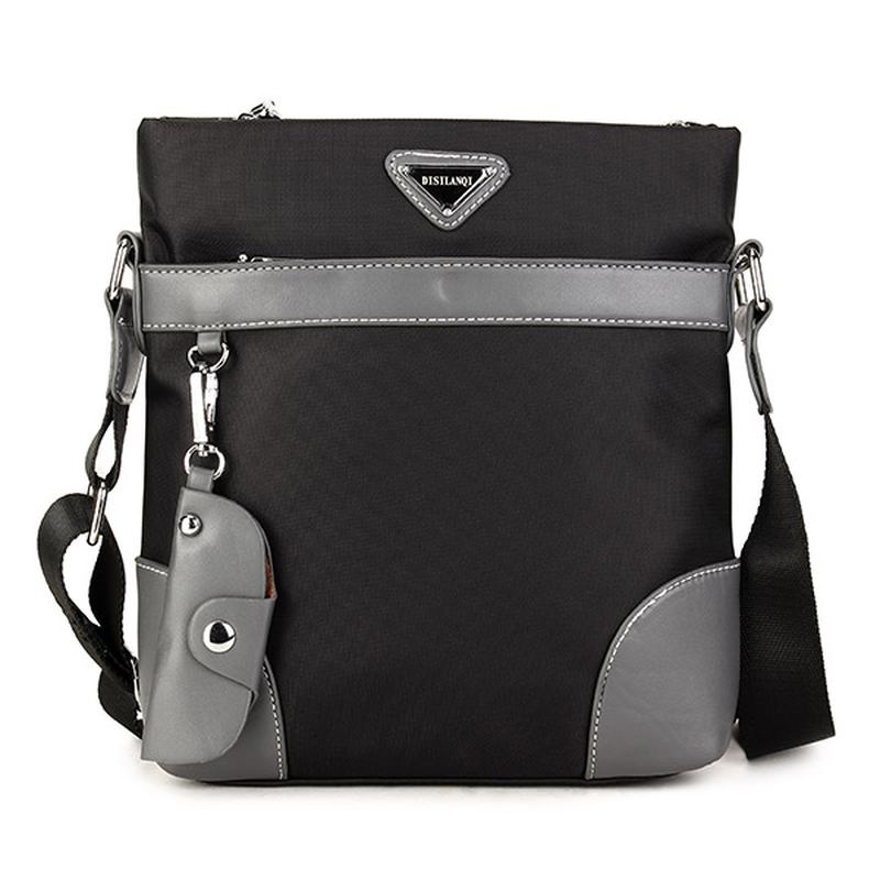 Menn Oxford Leisure Crossbody Veske Business Skulderveske Nøkkelring