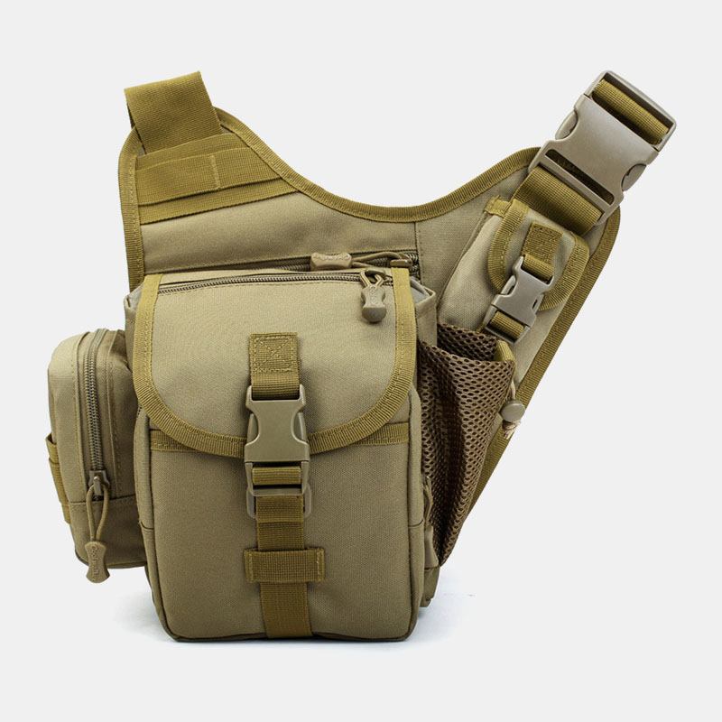 Menn Oxford Outdoor Riding Sport Camo Vanntett Crossbody Veske Med Stor Kapasitet Midjeveske Sadelveske