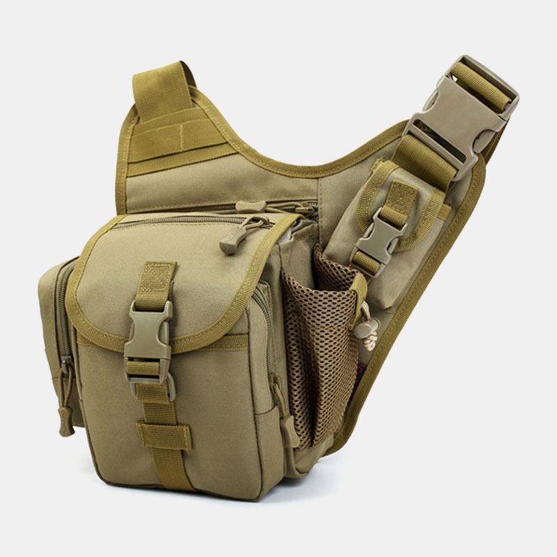 Menn Oxford Outdoor Riding Sport Camo Vanntett Crossbody Veske Med Stor Kapasitet Midjeveske Sadelveske