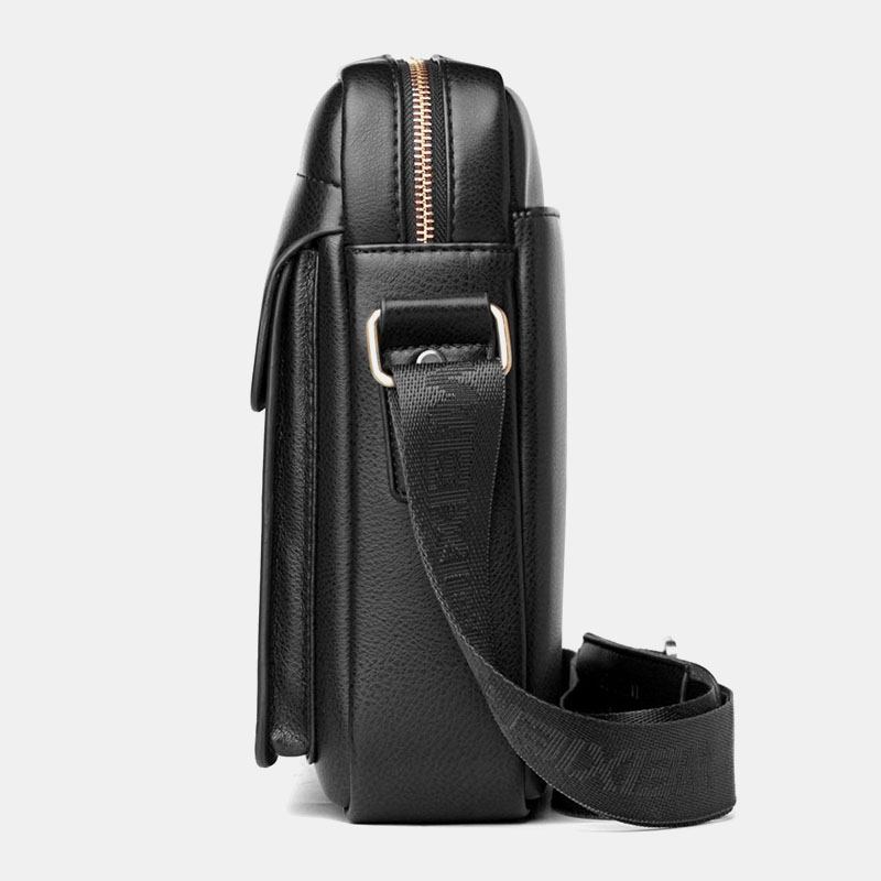 Menn Pu-skinn Multi-rom Slitasjebestandig Crossbody Veske Skulderveske Business Fritids 6.3 Tommers Telefonveske