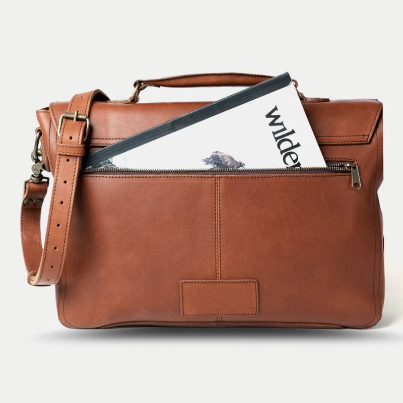 Menn Pu Skinn Multifunksjon Vintage 15.6 Tommers Anti-tyveri Koffert Til Bærbar Pc Messenger Veske Crossbody Bag