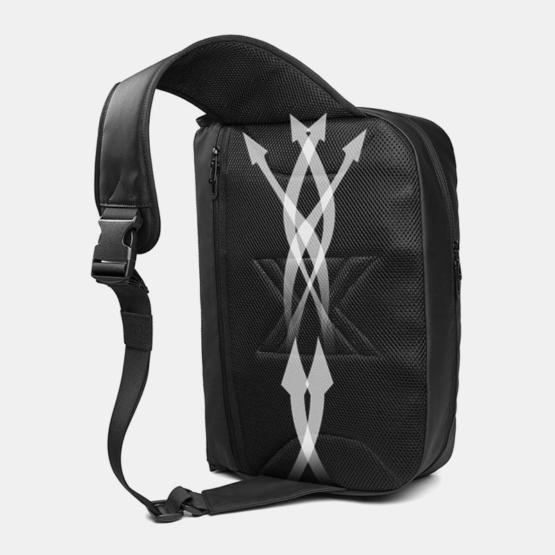 Menn Pvc Vanntett Crossbody Veske Med Stor Kapasitet Multifunksjon 15.6 Tommers Bærbare Kofferter Messenger Skulderveske