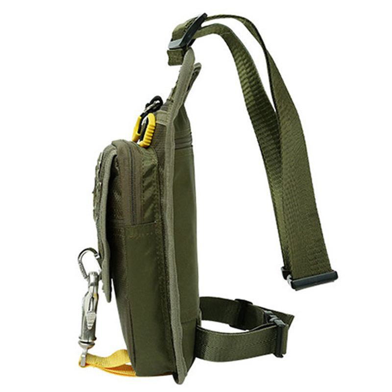 Menn Vanntett Sport Riding Klatring Crossbody Bryst Leg Bag