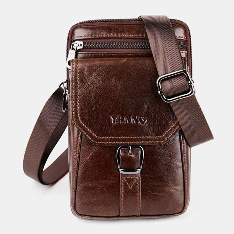 Menn Vintage Skulderveske Crossbody Veske Midjeveske Telefonveske