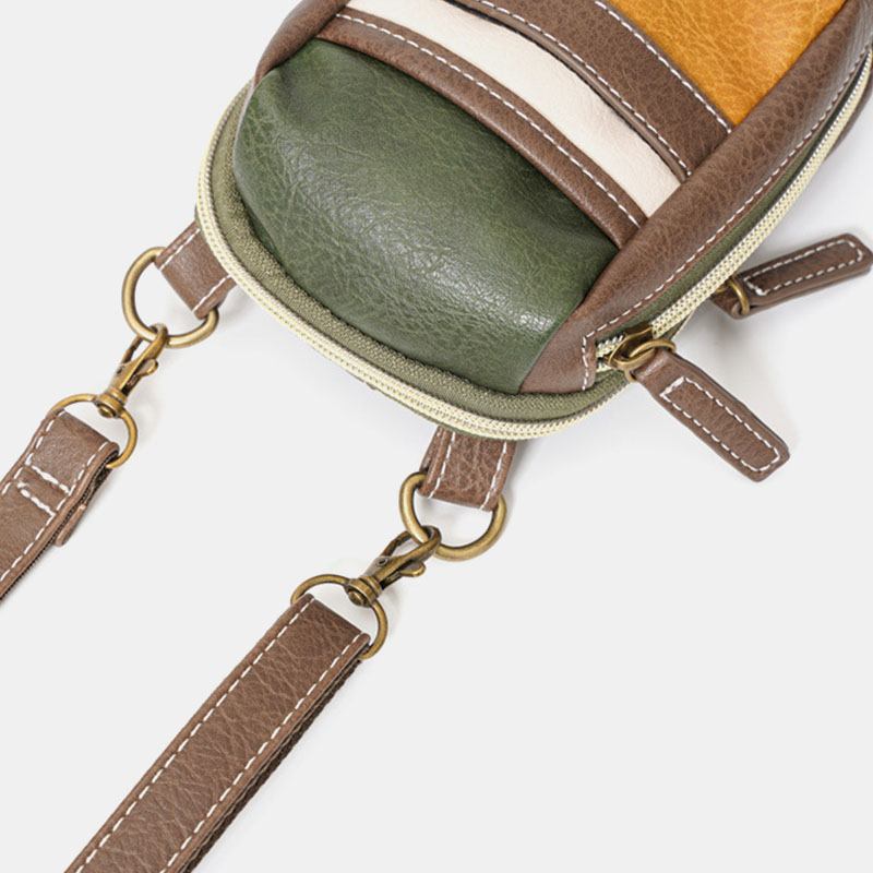 Minisøm For Menn Farge Fritids Crossbody-vesker Avtakbar Skulderstropp All-match 6.5 Tommers Telefonveske