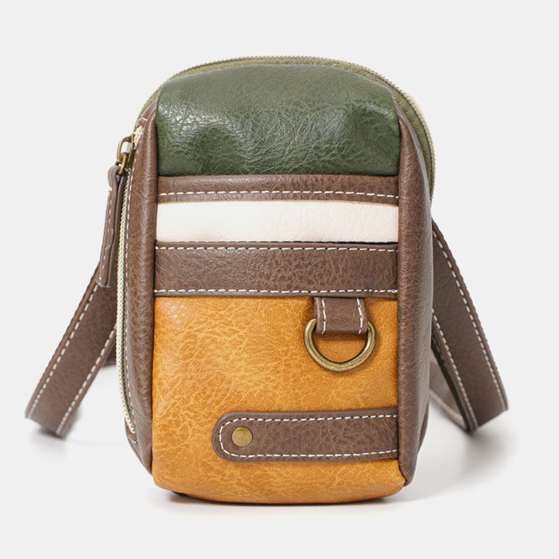 Minisøm For Menn Farge Fritids Crossbody-vesker Avtakbar Skulderstropp All-match 6.5 Tommers Telefonveske