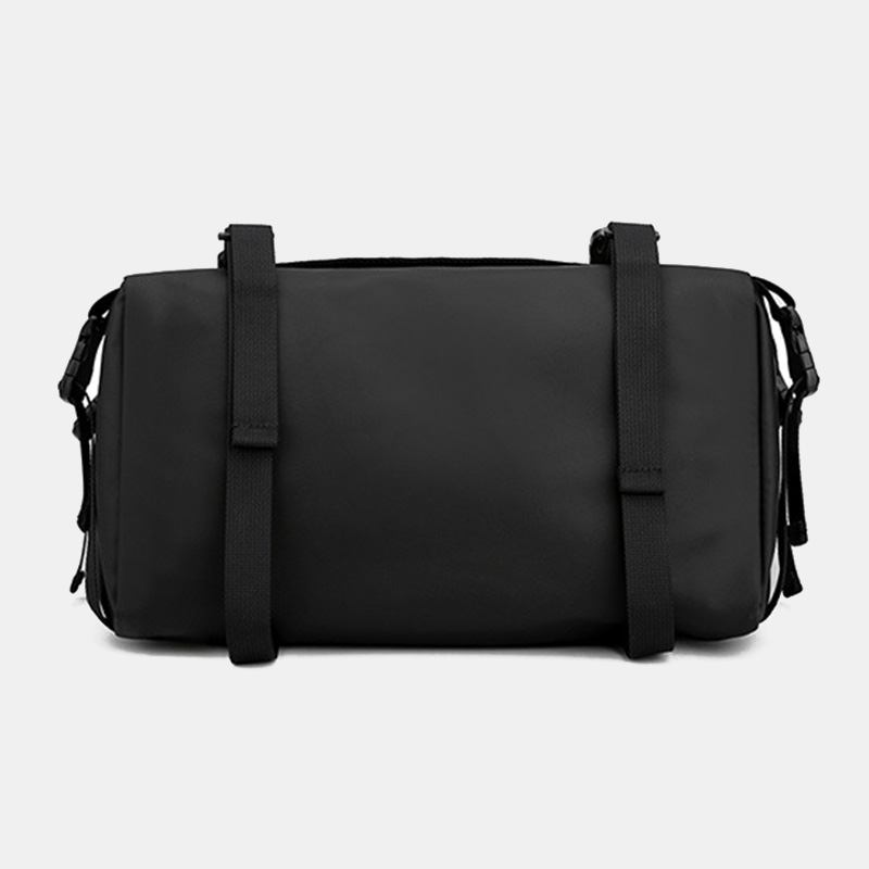 Unisex Stor Kapasitet Rygg Anti-tyveri Lomme Crossbody Vesker Minimalistisk Spenne Nylon Messenger Veske Skulderveske