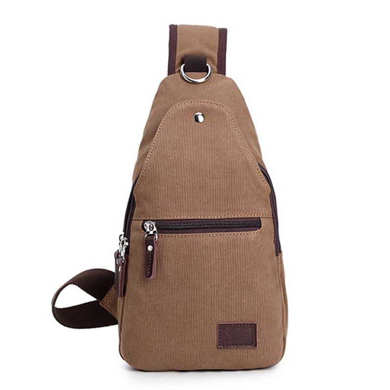 Vintage Canvas Fritids Outdoor Travel Brystveske