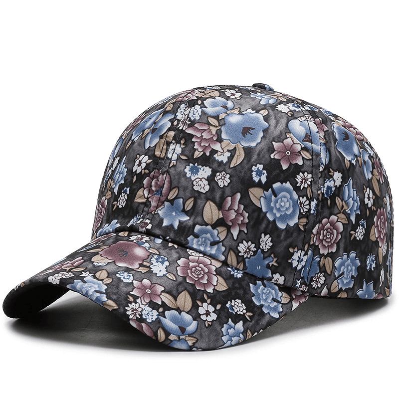 All-match Cotton Sunshade Liten Blomsterbaseballcaps