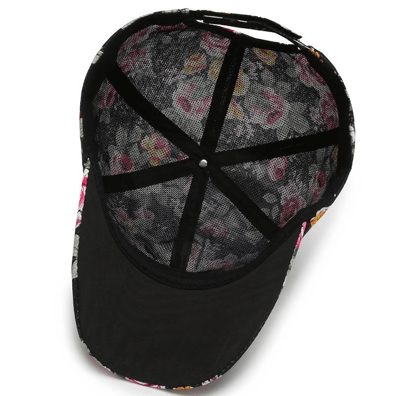 All-match Cotton Sunshade Liten Blomsterbaseballcaps