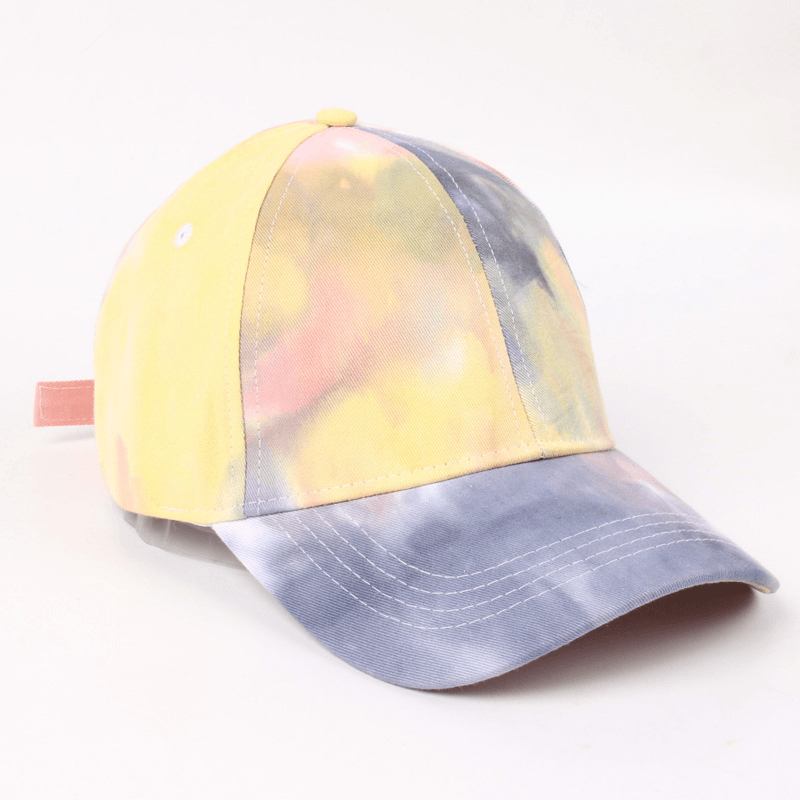 Amerikansk Baseballcaps For Menn Cross-border Tie-dye Mote Utendørs Lue Dame Big Cap