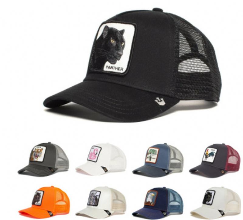 Animal Shape Broderi Baseball Cap Mote Personlighet Hip Hop